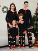 Weihnachts-Schlafanzug für die ganze Familie passender Pyjama aus Polyester mit Weihnachtsmuster für Erwachsene und Babys