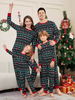 Weihnachts-Schlafanzug für die ganze Familie passender Pyjama aus Polyester mit Weihnachtsmuster für Kinder und Erwachsene