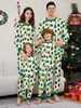 Weihnachts-Schlafanzug für die ganze Familie passender Pyjama aus Polyester mit Weihnachtsmuster für Kleinkinder