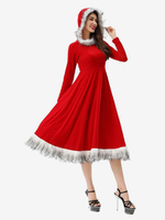 Weihnachts-Sets rotes Kleid Block Weihnachtsferien-Kostüme