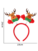 Weihnachtspflicht für Frauen Kaffee Brown Polyester Faser Kopfbedeckungs Weihnachtsferien Accessoire