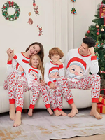 Weihnachtspyjama für die ganze Familie Oberteil und Hose mit Weihnachtsmuster für Babys und Erwachsene