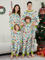 Weihnachtspyjama für die ganze Familie Oberteil und Hose mit Weihnachtsmuster für Babys und Erwachsene