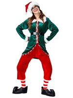 Weihnachtsset Green Elf 6 Stück Urlaub Outfits Kostüm