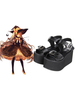 Weiß/schwarz Lolita Sandalen hohen Plattform quadratische Schnallen Ankle Strap