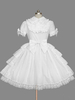 White Bögen Cotton Lolita einteilige für Mädchen