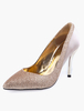 Wies der Zehe Glitter Braut Pumps