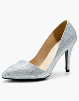 Wies der Zehe Glitter Pumps für Braut
