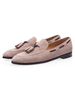 Wildleder Herren Müßiggänger 2020 Runder Zeh Boot Schuhe Cameo Rosa Gelegenheitsgeschäft Schuhe