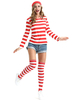 Wo ist Wally Halloween Cosplay Kostüm für Frauen