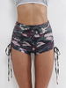 Womans Shorts Camouflage Schnürung Polyester Casual Summer Extra kurze Hose