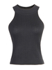 Womens Black Cami Top Häkeln Ärmellose Casual Cotton Camis