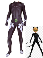 Wunderbares Marienkäfer-Schwarzkatze-Lycra-Spandex-Overall-Cosplay-Kostüm