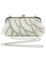 Wunderschöne Hochzeit Handtasche für die Braut in Weiß