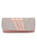 Wunderschöne Hochzeit Handtasche für die Braut mit Pop-Art Muster im eleganten Stil in waagerechter Form Satin