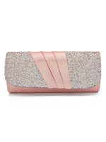 Wunderschöne Hochzeit Handtasche für die Braut mit Pop-Art Muster im eleganten Stil in waagerechter Form Satin