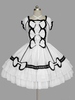 Wunderschönes Lolita Kleid mit viereckigem Ausschnitt und kurzen Ärmeln im ROCOCO Stil und Spitzen