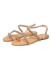 Zehenring flache Sandalen Crystal Beach Sandalen Damenschuhe