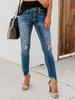 Zerrissene Jeans Woman Distressed Denim Pants