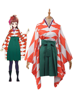 Zombie Land Saga Rache Yugiri Cosplay Kostüm Kimono Komplettset