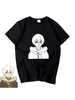 Zu Ihrer Ewigkeit Schwarzes T-Shirt Kurzarm Juwelenhals Polyester Anime T-Shirt