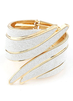 Zweifarbige Armband Engel Flügel Metall Armband für Frauen