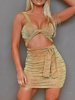 Zweiteilige Sets Sexy Rock Ärmelloses Sommer Frauen Outfit