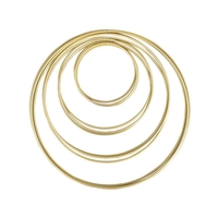 10 Rayher Metallringe sort. gold