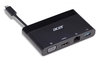 Acer Adapter ACB830 4-in-1 USB Type-C zu VGA,  HDMI,  RJ45,  USB,  schwarz