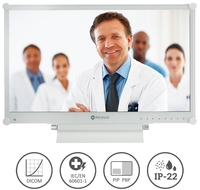 AG Neovo Medical Monitor MX-24W LED-Display 59, 9 cm (23, 5") weiß(Medizinische Zertifizierung,  NeoV Glass,  PiP/PbP,  IP-22
