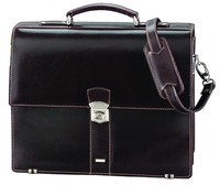 Alassio Aktentasche Alassio Aktentasche MONACO Le- 47022 Leder dunkelbraun