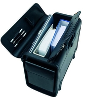 Alassio Pilotenkoffer Alassio Pilotenkoffer SILVANA bis 43, 2 cm (17 Zoll) Lederimitat schwarz