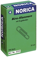 ALCO Büroklammern Metall silber