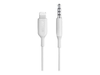 ANKER 3, 5 mm Audio Kable mit Lightning Connector weiß