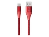 ANKER PowerLine + II USB A to USB C 6ft Red
