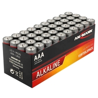 ANSMANN Batterien Red Alkaline Micro AAA 1, 5 V - 40 Stück