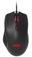 AOC GM200 Gaming Maus kabelgebunden 6 Tasten RGB-Hintergrundbeleuchtung Ergonomisch