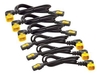 APC AP8704R-WW Stromkabel-Set (je 6),  verriegelbar,  C13 auf C14 (90 Grad),  1, 2 m