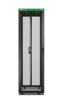 APC Easy Rack 600mm/48HE/1200mm mit Dach,  Rollen,  Füßen und 4 Halterungen,  ohne Boden,  ohne Seitenwand,  schwarz