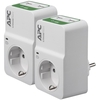 APC PM1WU2 Duo Essential SurgeArrest 1 Ausgang,  230 V,  2 USB-Ports mit Ladefunktion