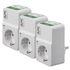 APC PM1WU2 Trio Essential SurgeArrest 1 Ausgang,  230 V,  2 USB-Ports mit Ladefunktion
