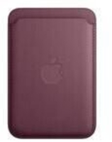 Apple Feingewebe Wallet mit MagSafe für Apple iPhone 12, 13, 14 und 15,  mulberry