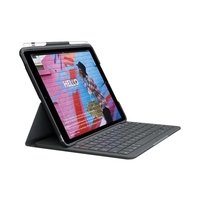 Apple iPad 9. Generation 10, 2" 64GB space grau + Logitech Tastatur + Apple Pencil 1. Generation + Displayschutz
