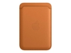 Apple Leder Wallet mit MagSafe für iPhone 13 /13 Pro / 13 Pro Max / 13 mini,  goldbraun