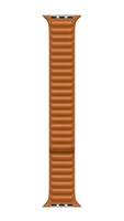 Apple Lederarmband mit Endstück 41mm goldbraun