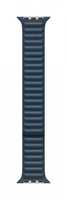 Apple Lederarmband mit Endstück 44mm baltischblau