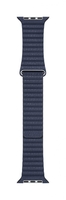 Apple Lederarmband mit Schlaufe 44mm taucherblau