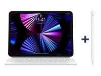 Apple Magic Keyboard mit Trackpad für Apple iPad 11"/iPad Air + Apple Pencil 2. Generation,  weiß