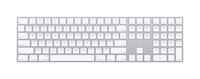 Apple Magic Keyboard mit Ziffernblock,  Tastatur deutsch,  silber