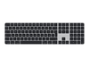 Apple Magic Keyboard mit Ziffernblock,  Tastatur deutsch,  space grau